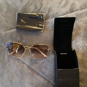 Rose gold Prada sunglasses